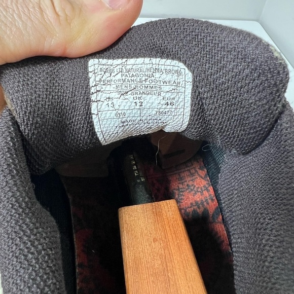 Patagonia Boaris US 13 Gore-Tex Vibram Hiking Men's Brown Leather Outdoor Shoes - Picture 11 of 13